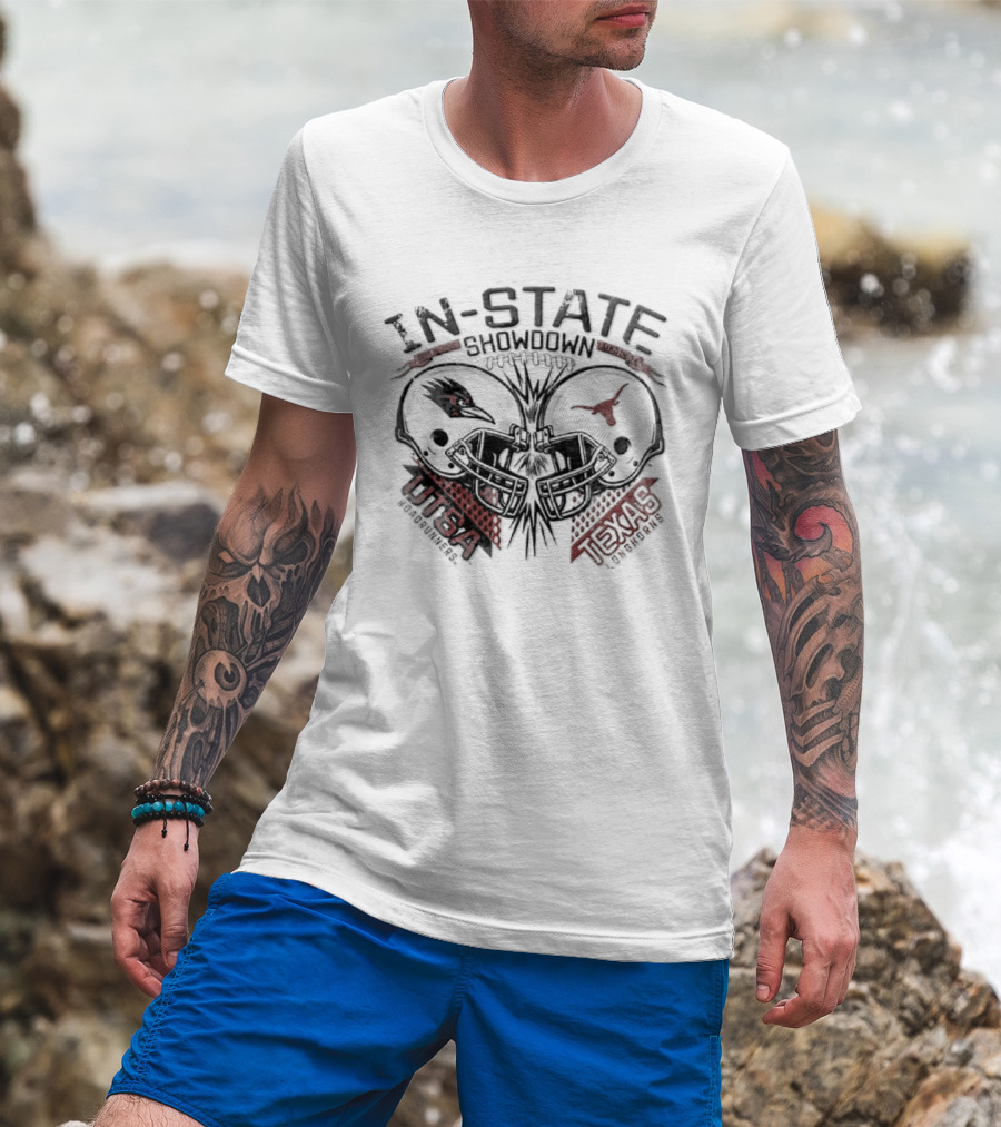 In State Showdown Austin TX Sept 19 2026 UTSA Roadrunners Vs Texas Longhorns T-Shirt