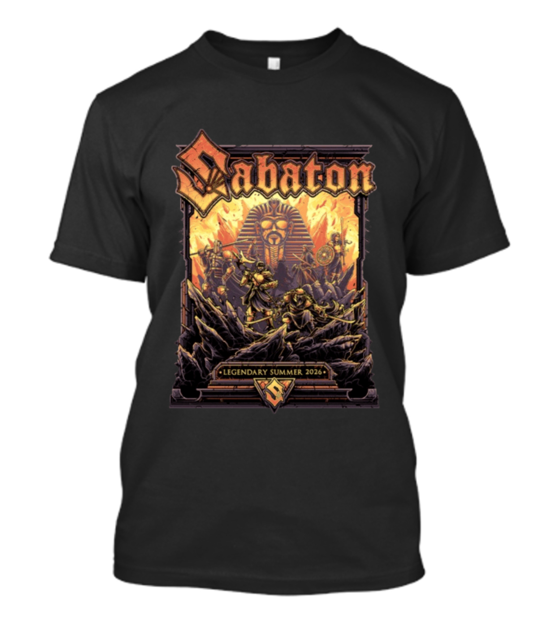 Sabaton Legendary Summer 2026 Epic Warrior Pharaoh T-Shirt