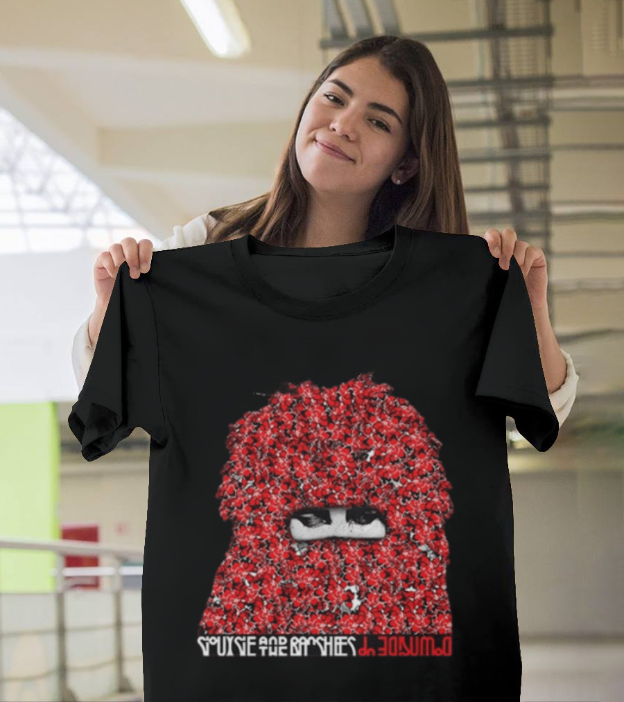 Siouxsie And The Banshees I Promise Red Floral Mask Eyes T-Shirt