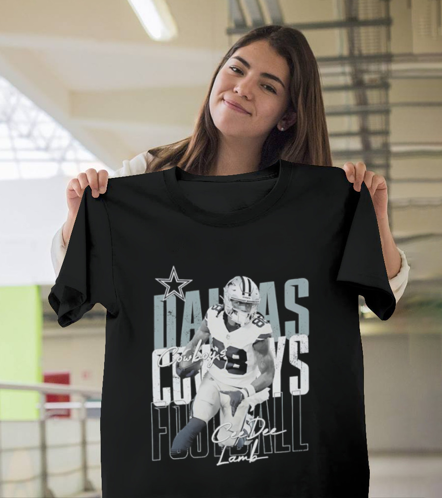 Dallas Cowboys Football CeeDee Lamb Legendary Player Card T-Shirt