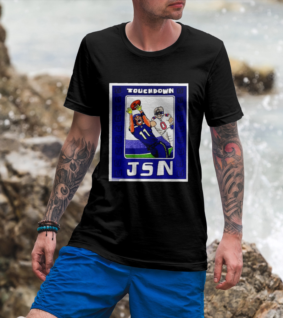 Touchdown JSN Jackson Smith Njigba Seattle Football Catch 11 T-Shirt