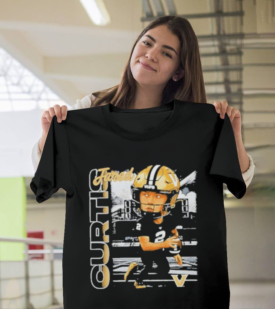 Jared Curtis Vanderbilt Commodores NCAA Football Player T-Shirt