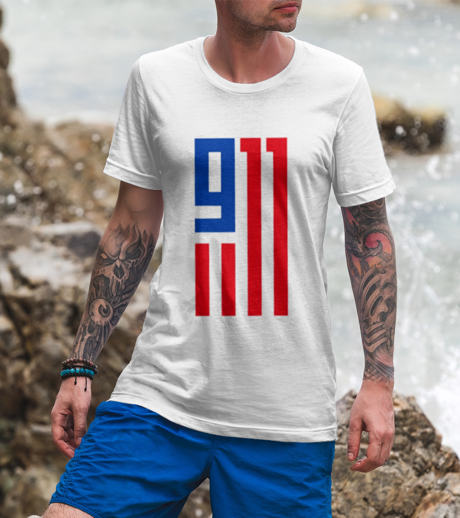 9/11 American Flag USA Patriotic September 11 T-Shirt