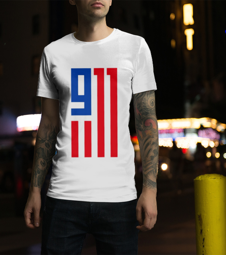 9/11 American Flag USA Patriotic September 11 T-Shirt