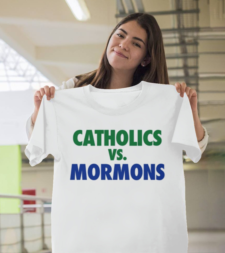 Catholics Vs Mormons Rivalry Matchup T-Shirt
