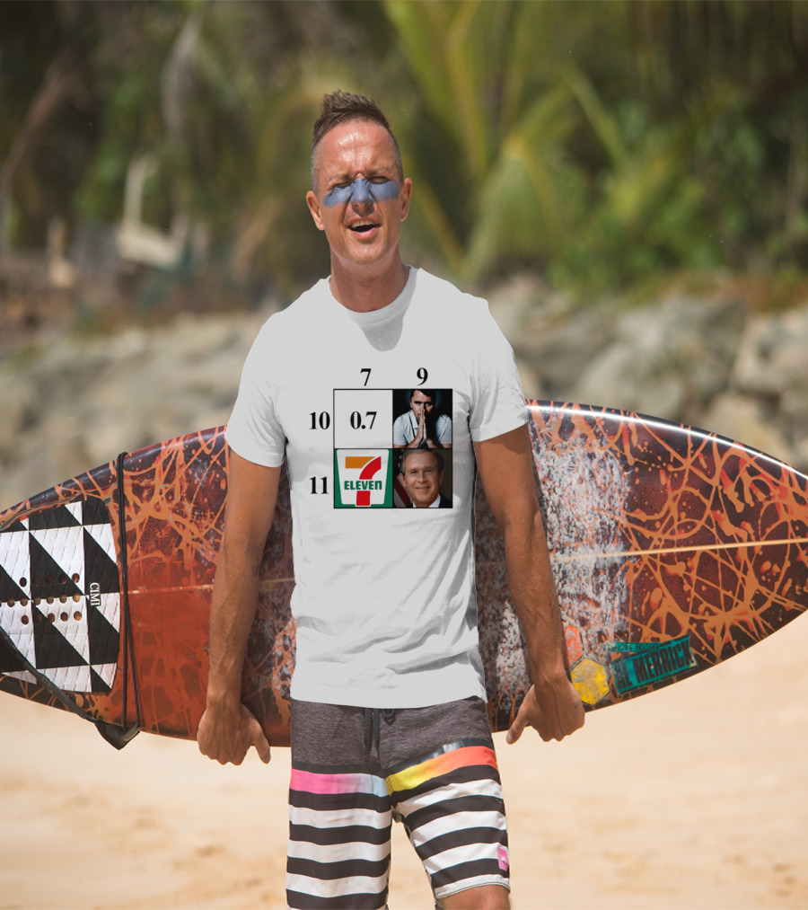 7 Eleven 07 George W. Bush Charlie Kirk Punnett Square 9 10 11 T-Shirt