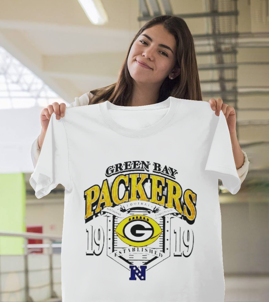 Green Bay Packers 1919 National Football Established Crest T-Shirt