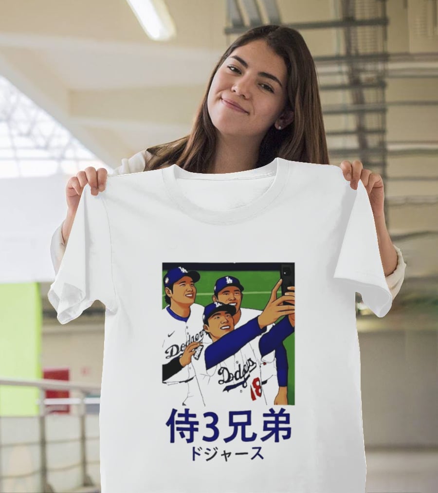 Ohtani Yamamoto Sasaki Dodgers Samurai 3 Brothers T-Shirt