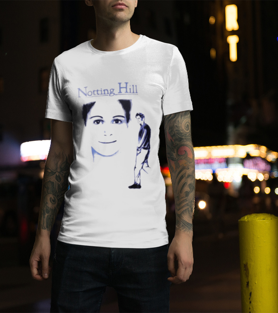 Notting Hill Tom Bateman Blue Art Conceptual T-Shirt