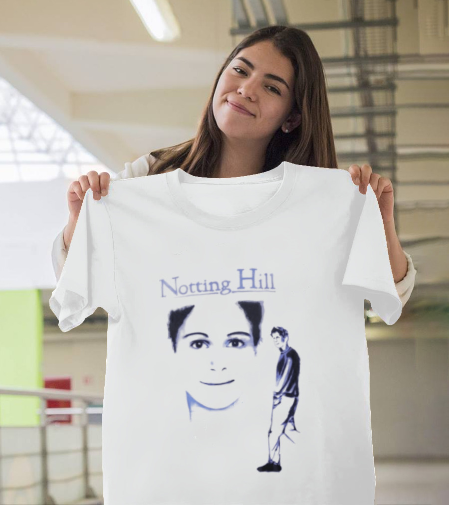 Notting Hill Tom Bateman Blue Art Conceptual T-Shirt