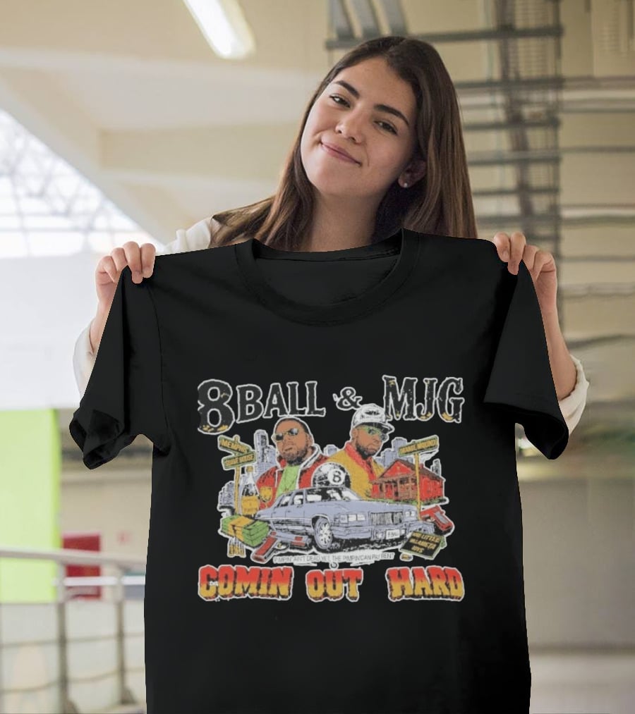 8Ball & MJG Comin Out Hard Memphis Orange Mound Pimpin' Ain't Dead Yet T-Shirt