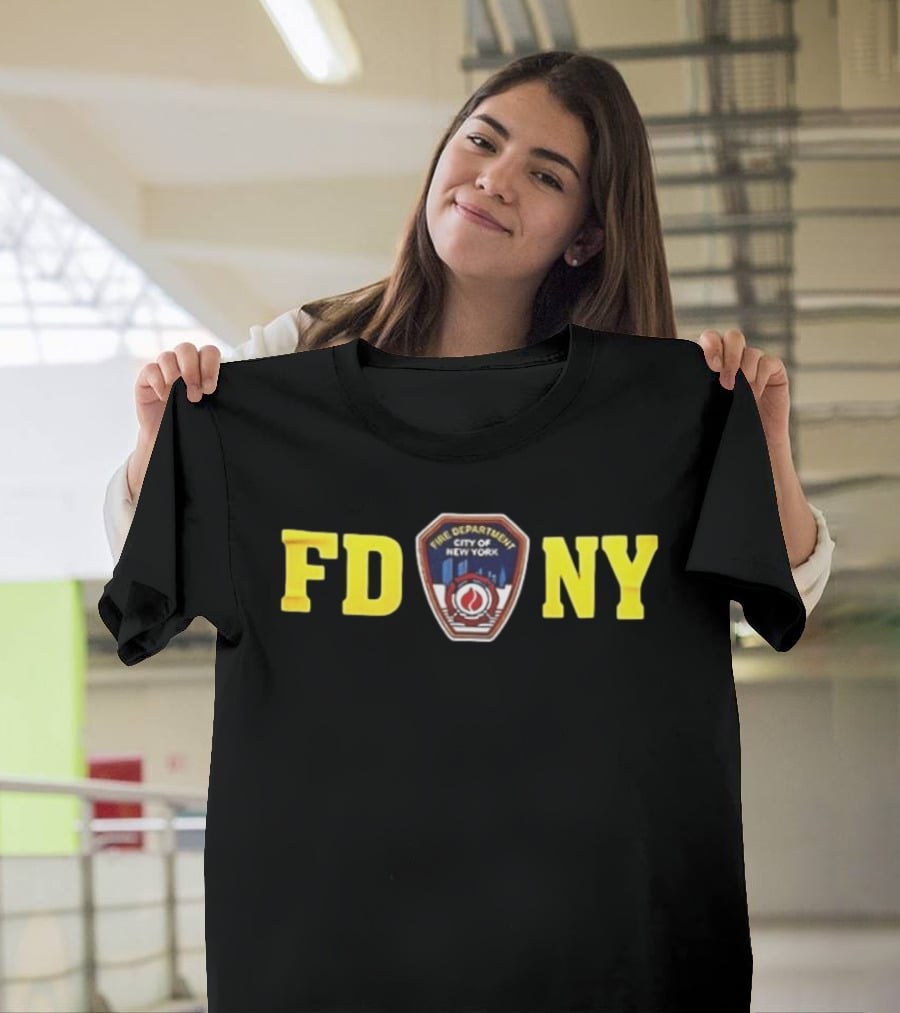 FDNY New York Yankees 2026 First Due At Yankee Stadium House On The Hill Two Sided T-Shirt