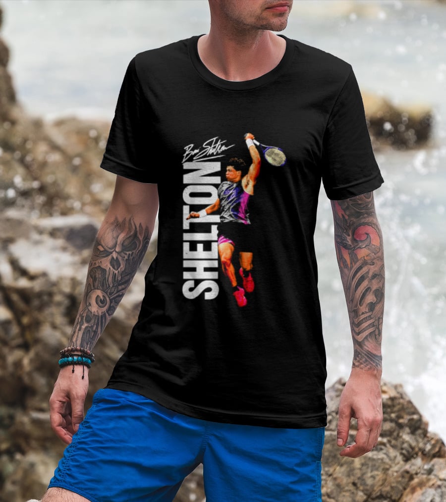 Ben Shelton Tennis Player Signature Art 2026 T-Shirt