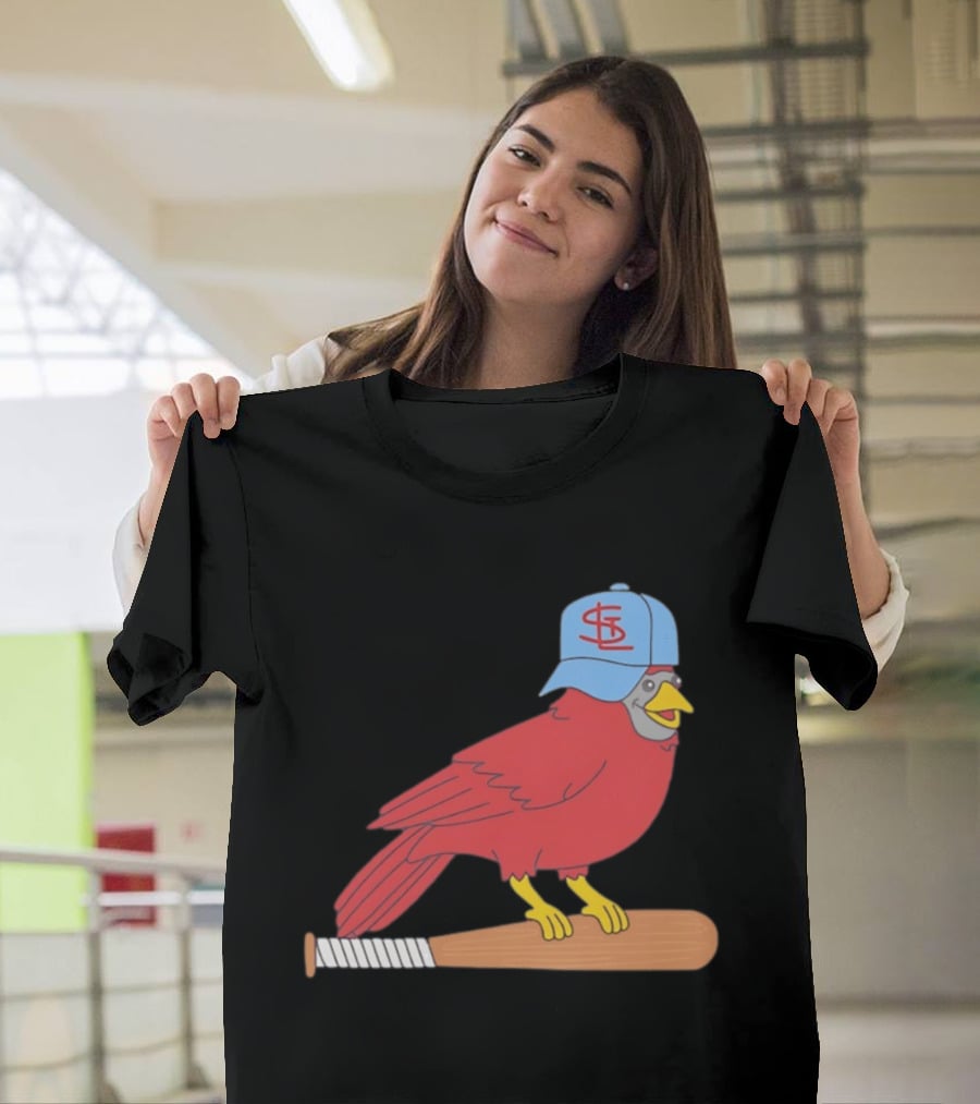 Hancel Rincon St. Louis Cardinals STL Hat Animated Bird Baseball Bat T-Shirt