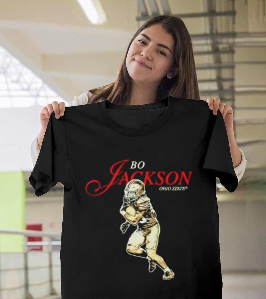 Bo Jackson 25 Ohio State Buckeyes NCAA Player T-Shirt