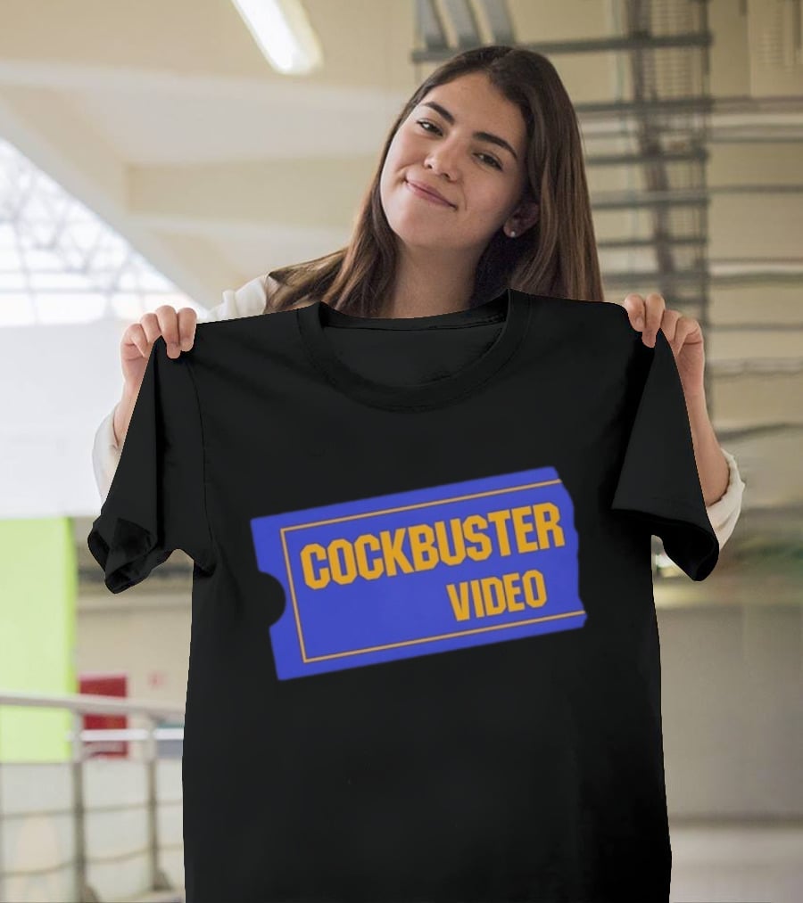 Cockbuster Video 90s Nostalgia Blockbuster T-Shirt