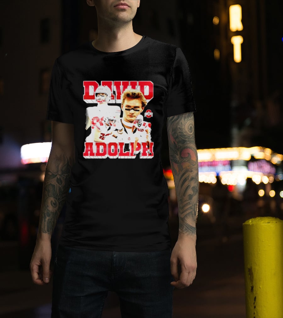 David Adolph 82 Ohio State Buckeyes NCAA Player Highlights T-Shirt