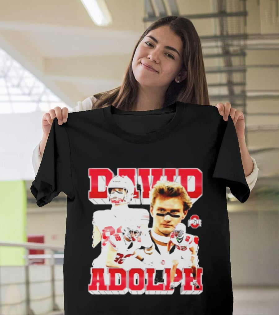 David Adolph 82 Ohio State Buckeyes NCAA Player Highlights T-Shirt