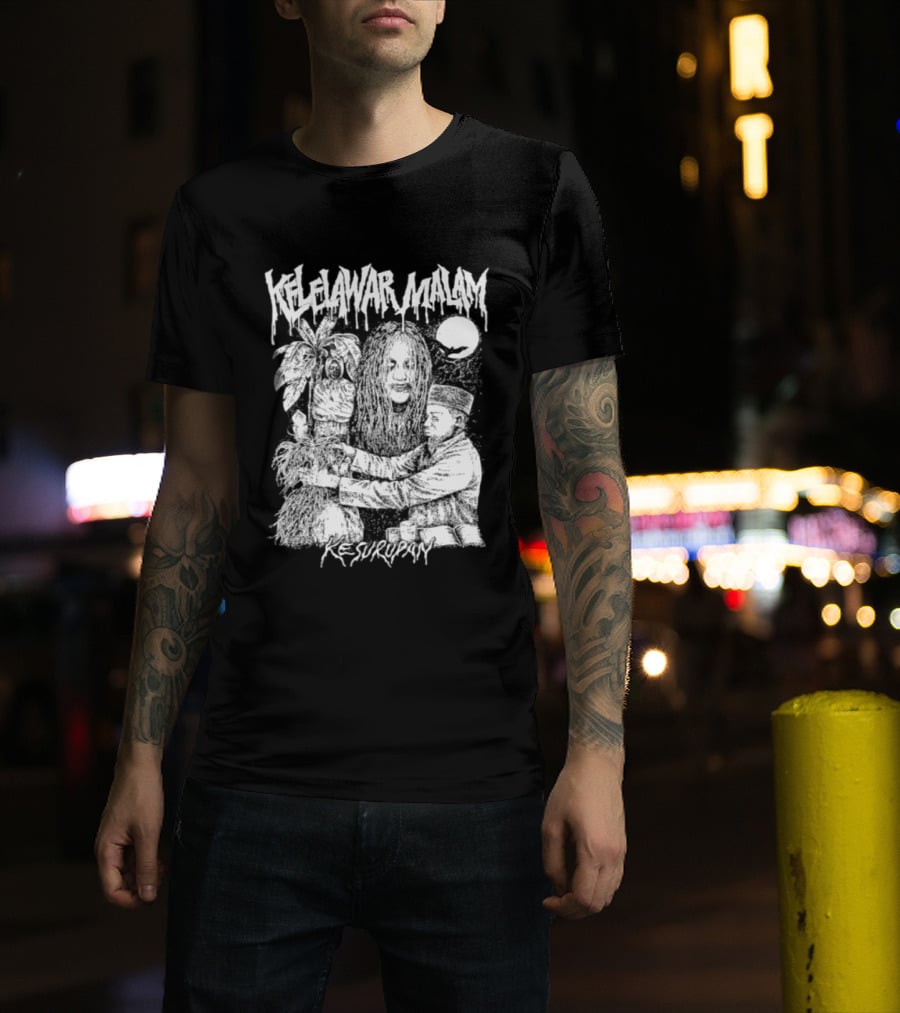 Kelelawar Malam Kesurupan Indonesian Metal Band T-Shirt