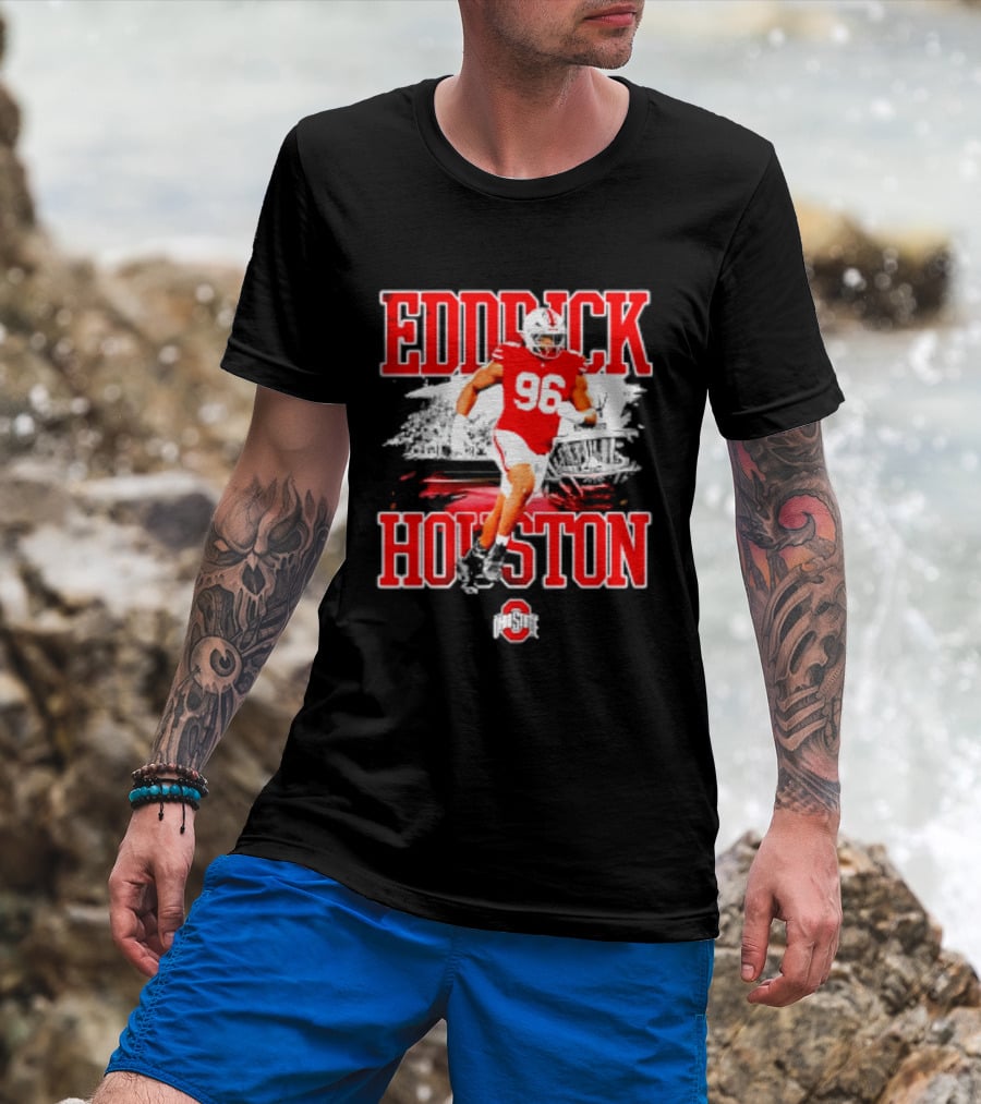 Eddrick Houston 96 Ohio State Buckeyes NCAA Football Player T-Shirt