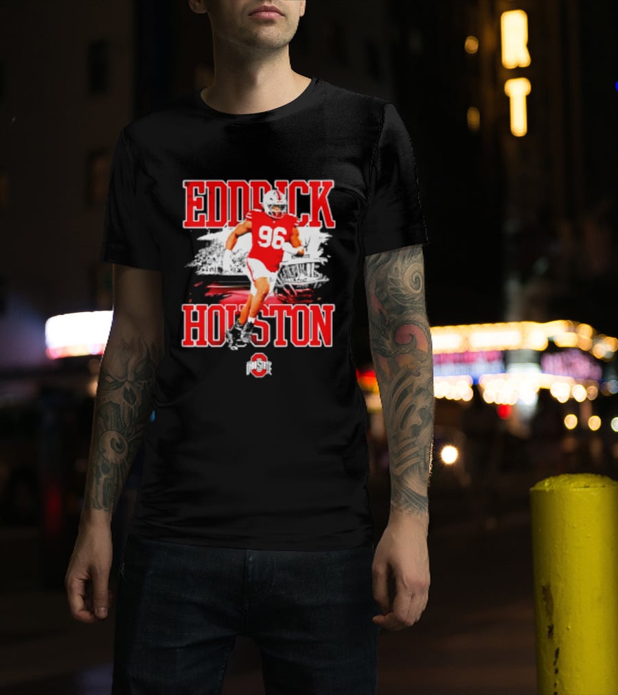 Eddrick Houston 96 Ohio State Buckeyes NCAA Football Player T-Shirt