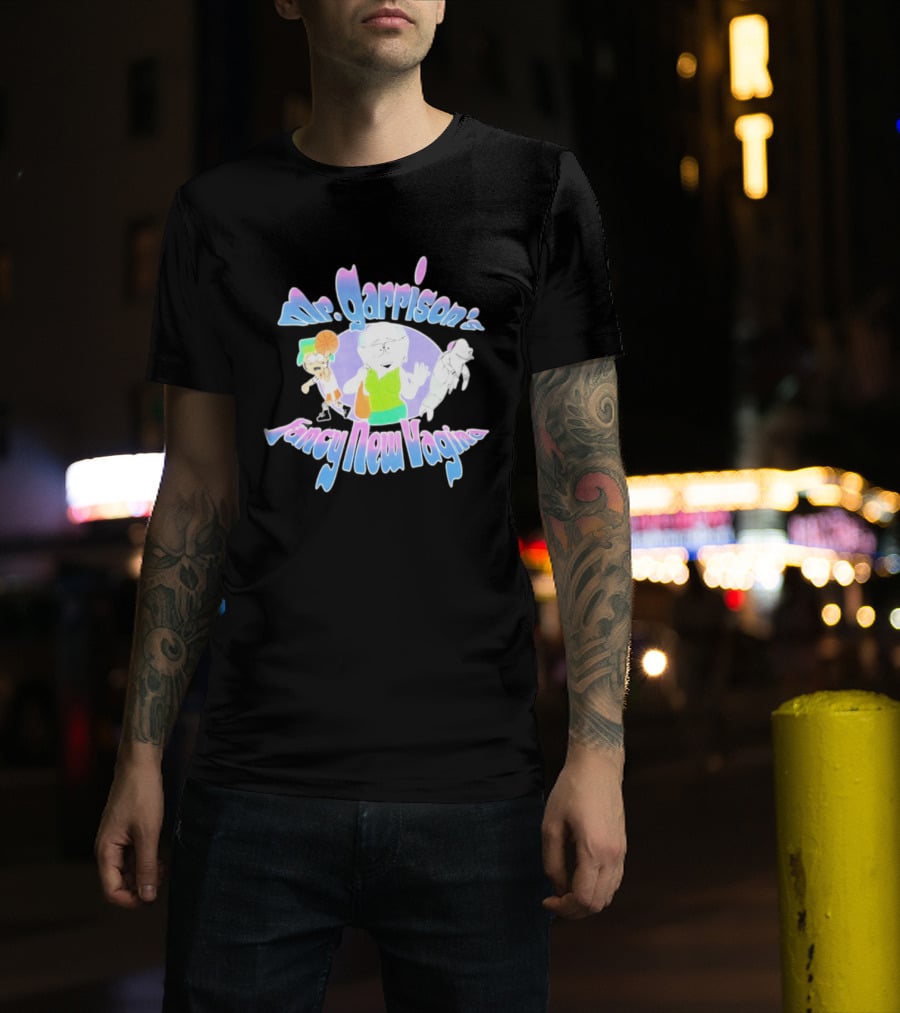 Mr Garrison's Fancy New Vagina South Park Basketball Cartoon Characters T-Shirt