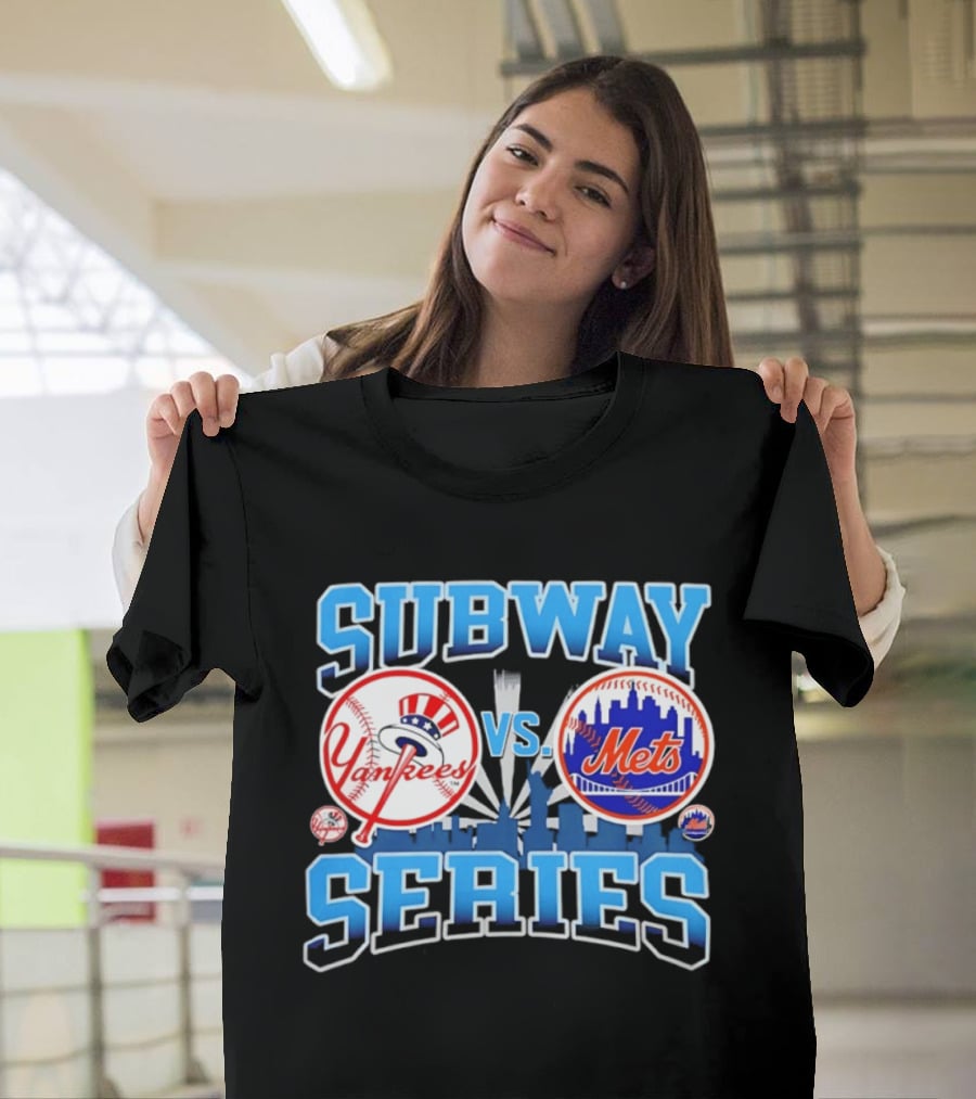 New York Yankees Vs Mets 2026 Subway Series Skyline T-Shirt