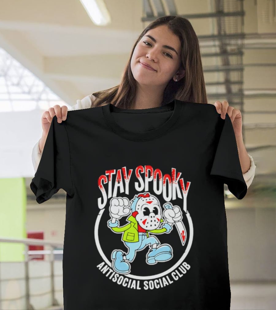 Stay Spooky Antisocial Social Club Jason Voorhees Halloween T-Shirt