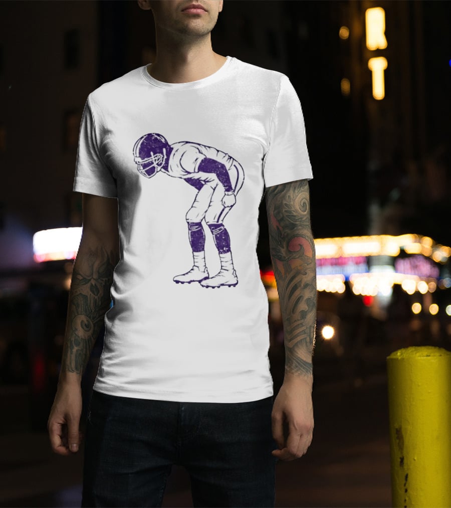Warren Moon Minnesota Vikings Football Player Vintage Pose T-Shirt