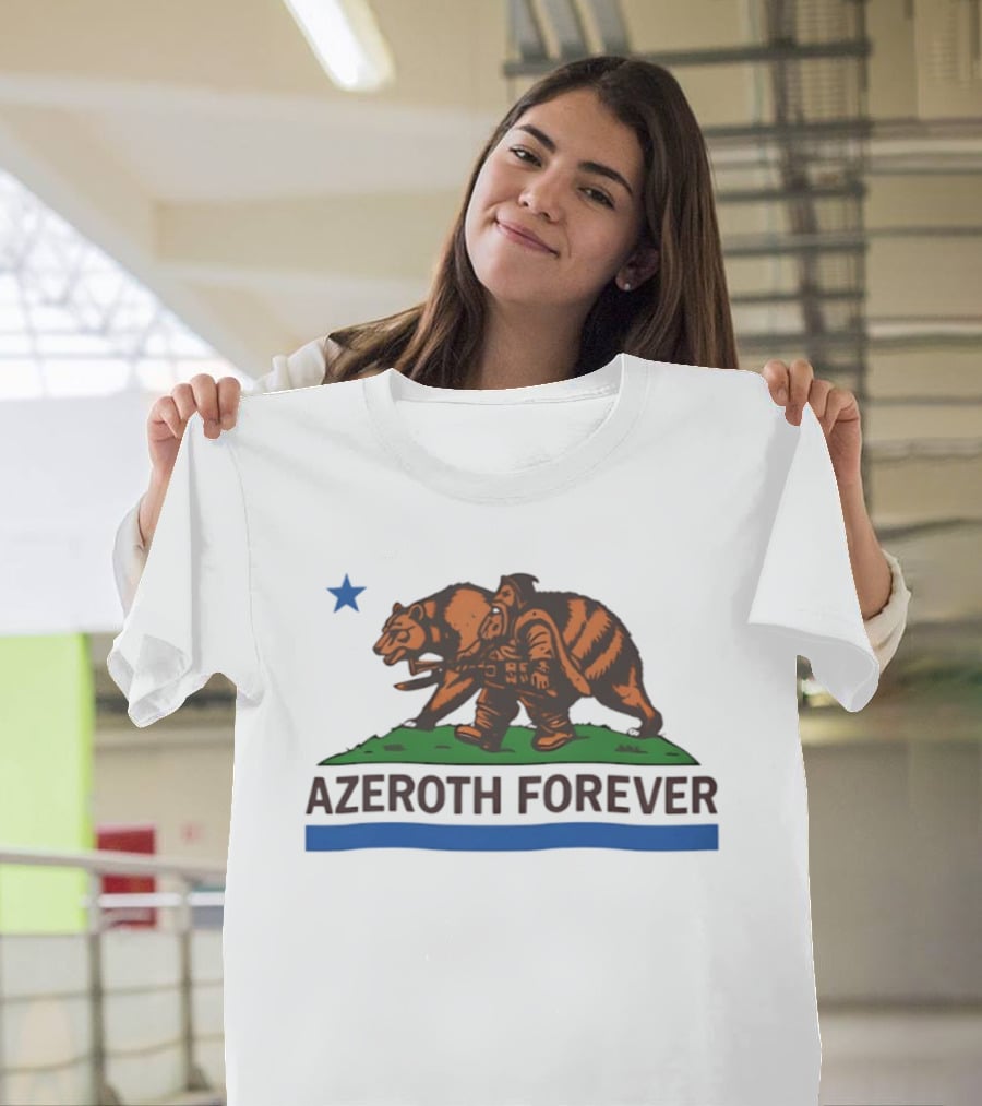 Azeroth Forever Smokey Bear Parody Walking Wilderness Hero T-Shirt