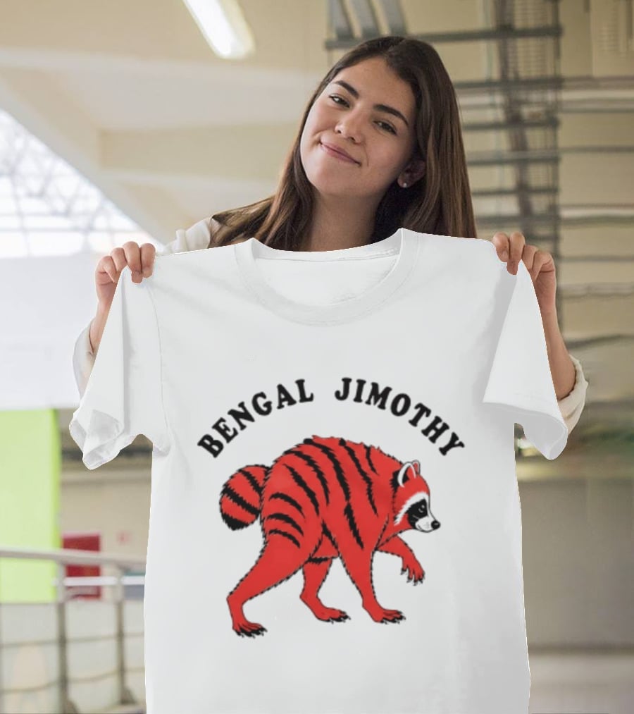Cincinnati Bengals Bengal Jimothy Cartoon Raccoon T-Shirt