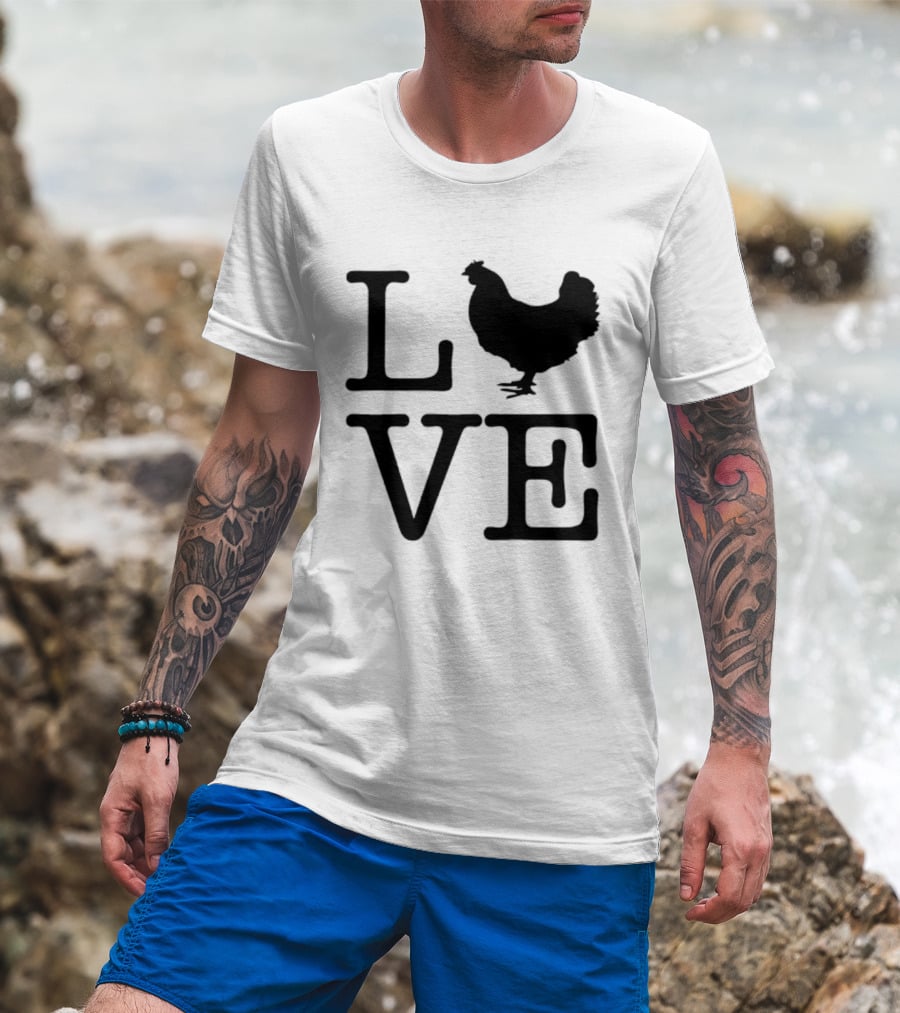 Dallas Cowboys Hunter Luepke Love Chicken LVE T-Shirt