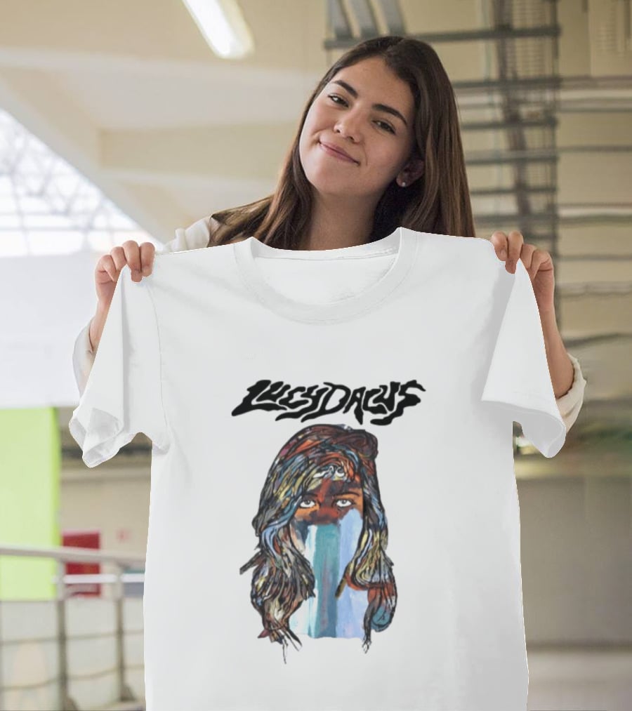 Lucy Dacus Melting Face 34 Length T-Shirt