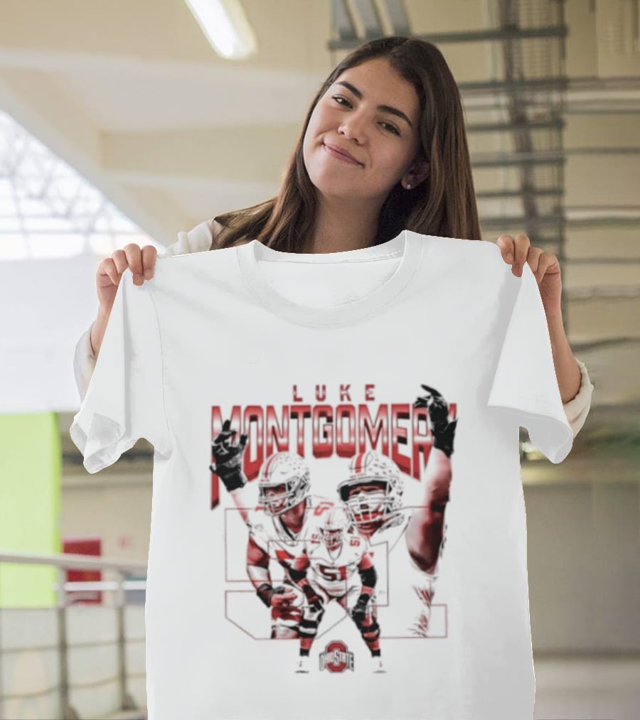 Luke Montgomery Ohio State Buckeyes 51 NCAA Football T-Shirt