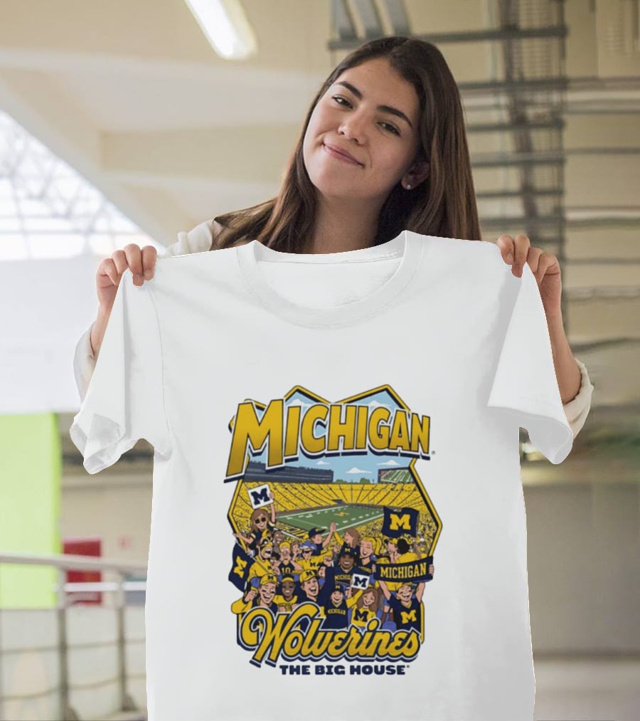 Michigan Wolverines The Big House 2026 Celebration Stadium Fans T-Shirt