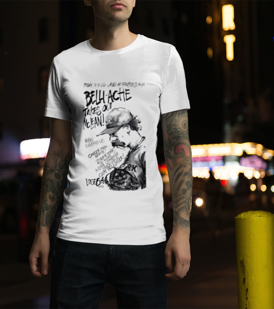 Belly Ache Takes Out McLean New York Mets Baseball T-Shirt
