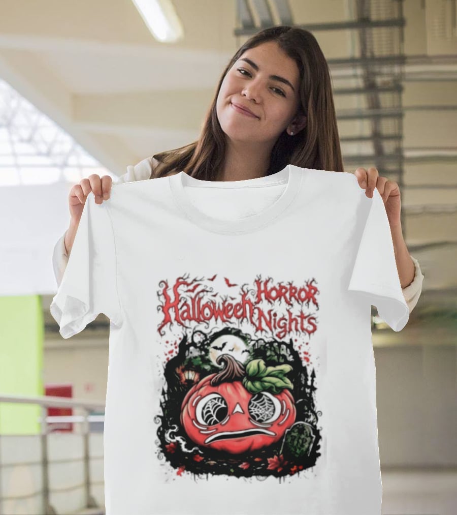 Halloween Horror Nights Pumpkin RIP Spooky T-Shirt