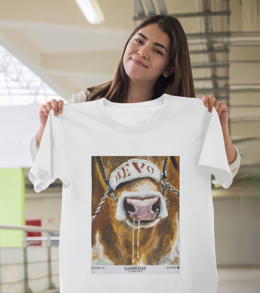 Texas Longhorns Bevo Vs Ohio State Austin TX Gameday 6:30 PM 2026 T-Shirt