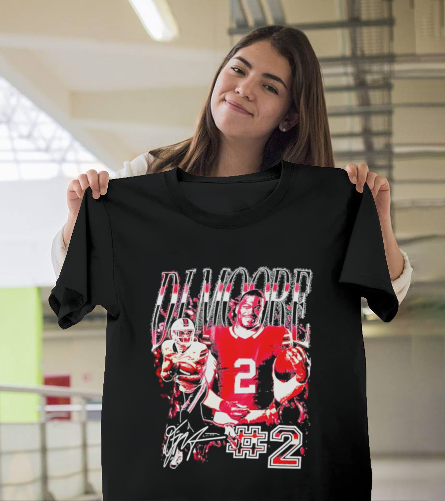 D. J. Moore #2 Buffalo Bills Football Player T-Shirt