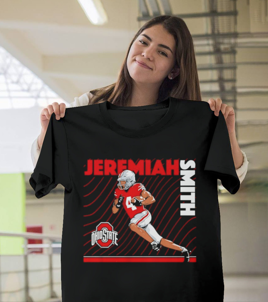 Jeremiah Smith Ohio State Buckeyes Neon Nights NCAA Football T-Shirt