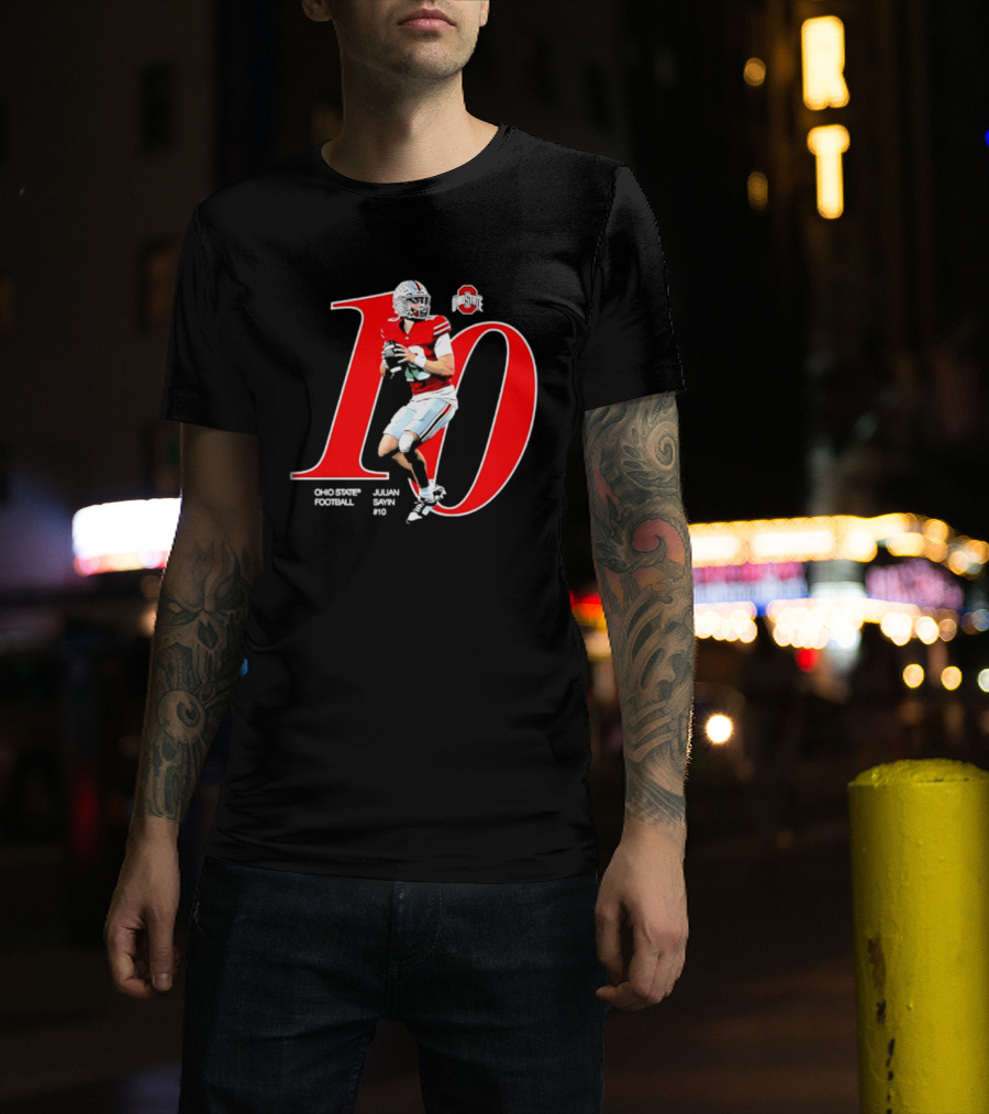 Ohio State Buckeyes Julian Sayin NCAA Football Player Number 10 T-Shirt