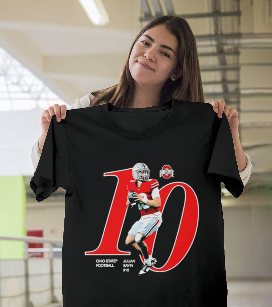 Ohio State Buckeyes Julian Sayin NCAA Football Player Number 10 T-Shirt