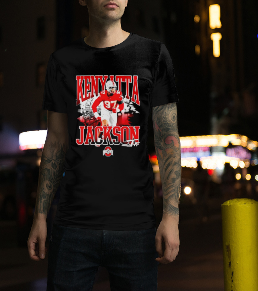Kenyatta Jackson 97 Ohio State Buckeyes NCAA Football Player T-Shirt