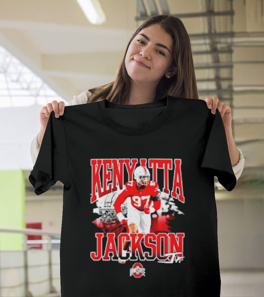 Kenyatta Jackson 97 Ohio State Buckeyes NCAA Football Player T-Shirt