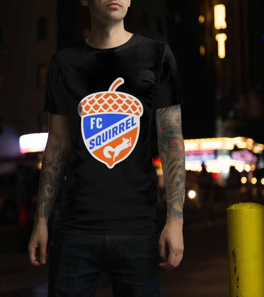 FC Squirrel Acorn Crest Cincinnati Soccer T-Shirt