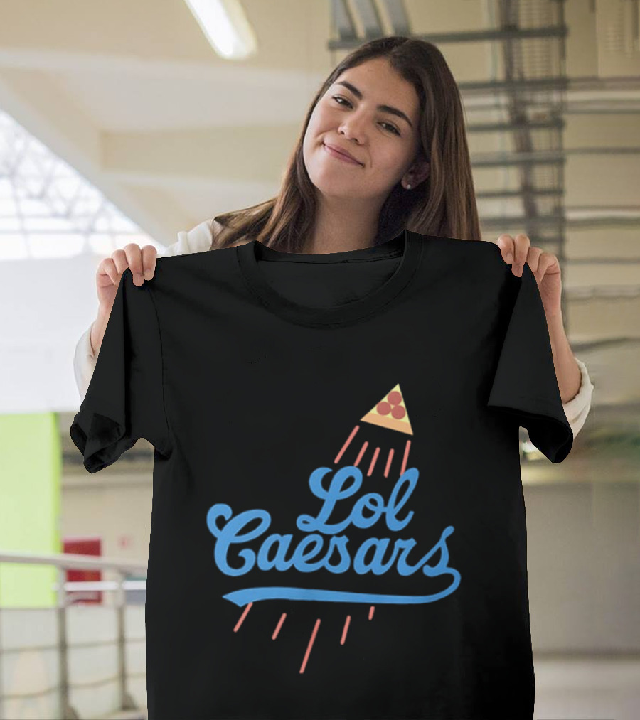 Lol Caesars Established 1969 Pizza 2 Sided T-Shirt
