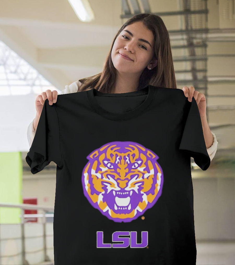 LSU Tigers NCAA Football Tiger Head T-Shirt