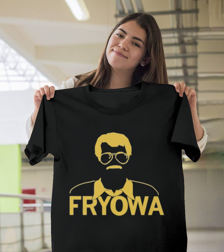 FRYOWA Yellow Mustache Glasses Black Snug Small T-Shirt