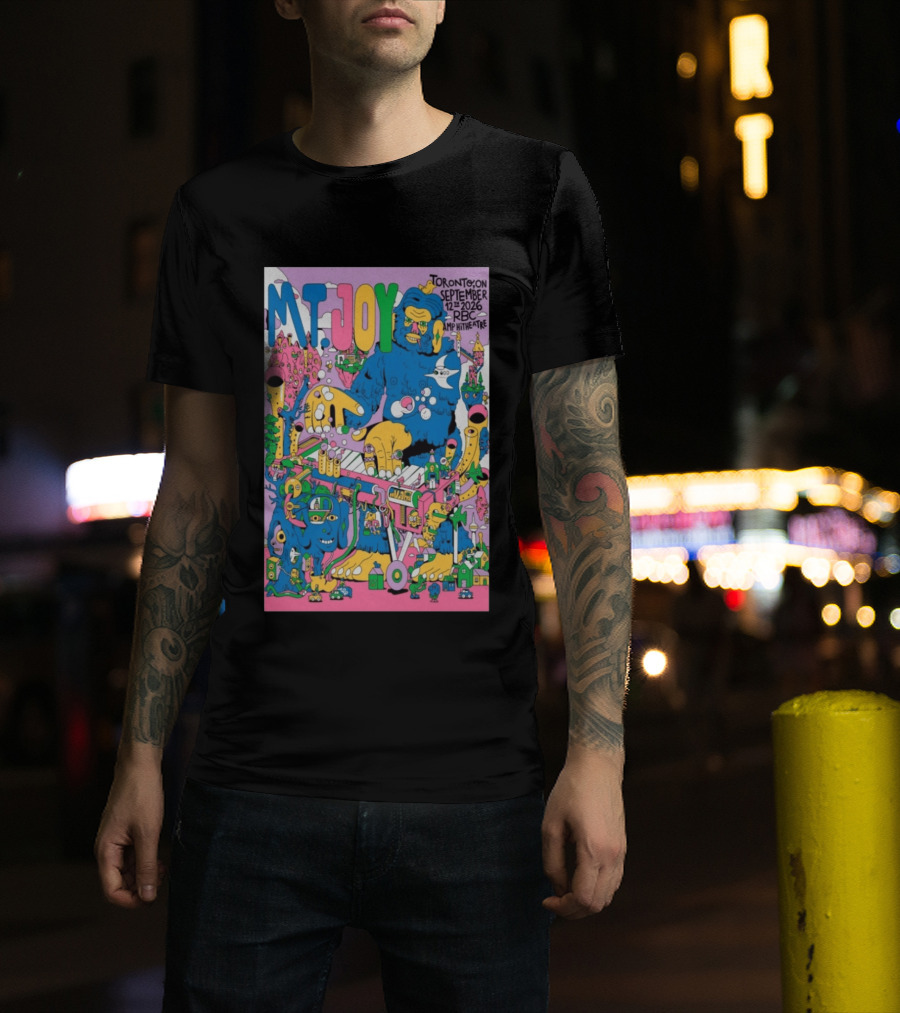 MT. Joy Toronto September 12 2026 RBC Amphitheatre Concert With Colorful Fantasy Creature T-Shirt
