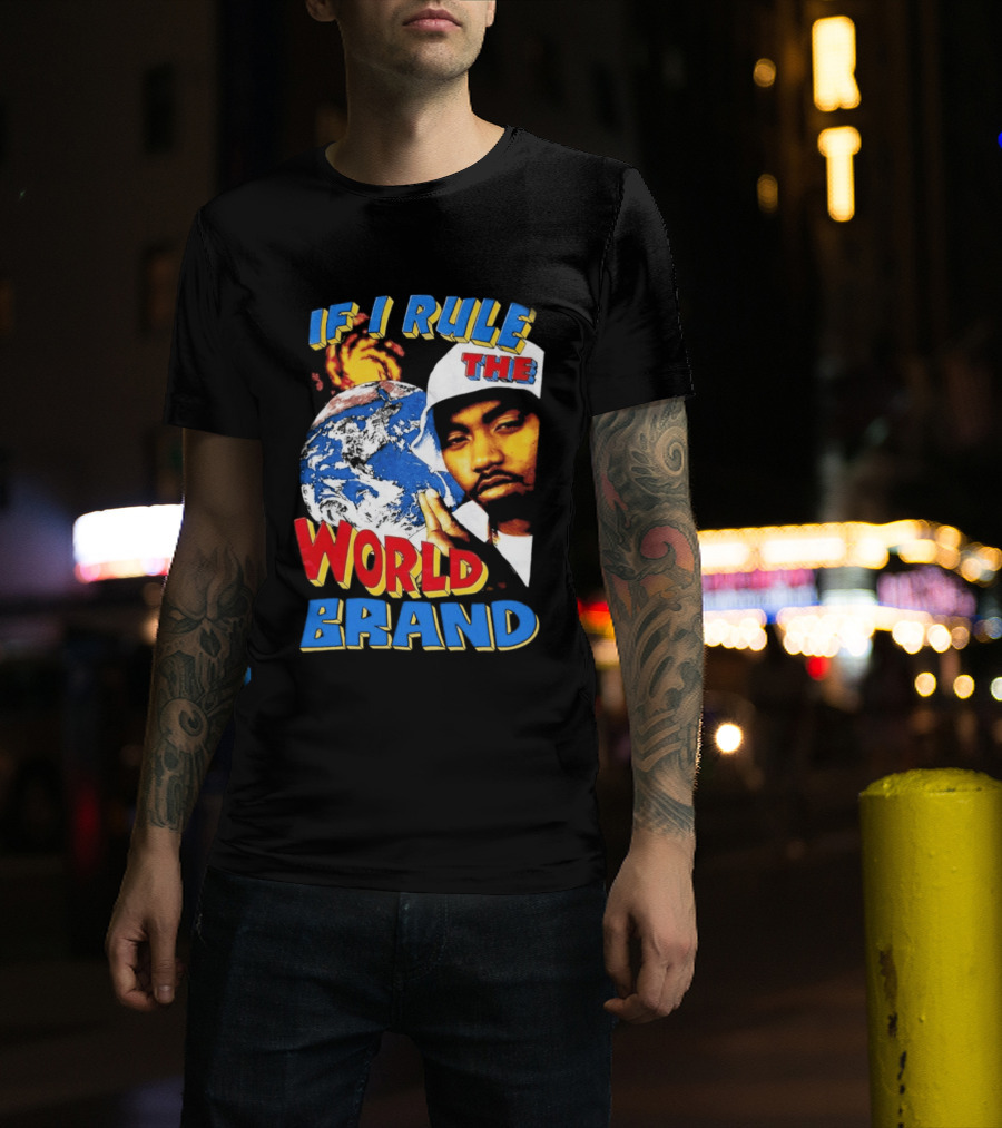 Nas If I Rule The World Hip Hop Earth Brand T-Shirt